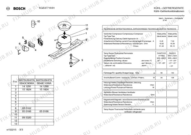 Схема №1 KGV7270NL с изображением Дверь для холодильной камеры Bosch 00232527