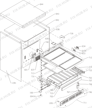 Схема №1 R2303OUTDOOR (403545, HS1667) с изображением Колесо для холодильника Gorenje 102611