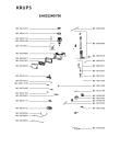 Схема №1 EA8322PN/70A с изображением Крышечка для кофеварки (кофемашины) Krups MS-0A09863