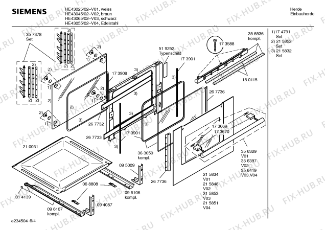 Схема №2 HE43065 с изображением Инструкция по эксплуатации для духового шкафа Siemens 00584123