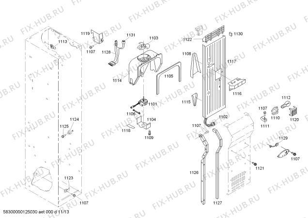 Схема №1 KBUIT4875E с изображением Мотор для посудомойки Bosch 00643605