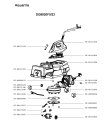 Схема №1 DG8850F0/23 с изображением Рукоятка для утюга (парогенератора) Rowenta CS-00121334