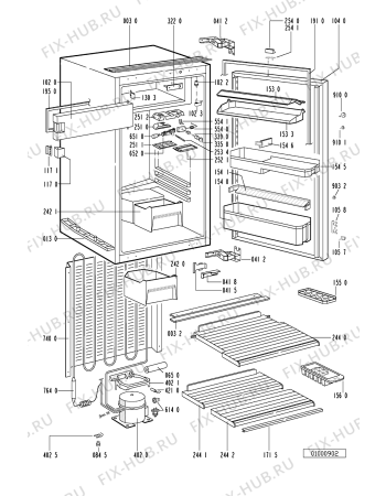 Схема №1 IV 1737/2 CH с изображением Монтажный набор для холодильника Whirlpool 481231018461