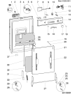 Схема №1 LV670DUOALU (F029926) с изображением Панель управления для посудомойки Indesit C00098015