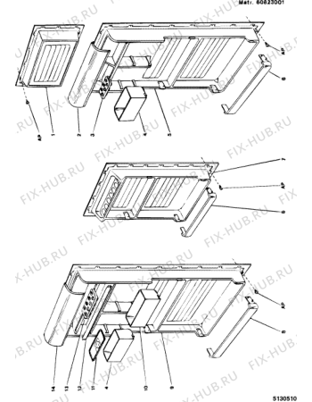 Взрыв-схема холодильника Ariston MP280 (F000046) - Схема узла