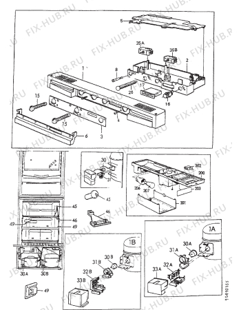 Взрыв-схема холодильника Electrolux ER3410B - Схема узла Section 5