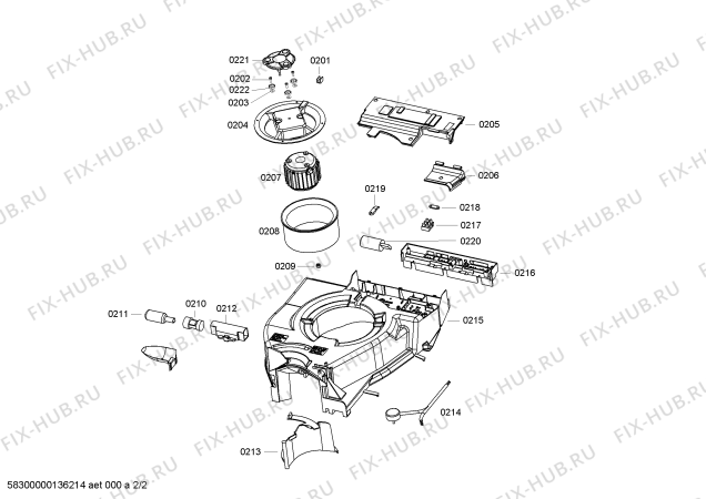 Схема №2 LU25562CH Siemens с изображением Рамка для вытяжки Siemens 00666159