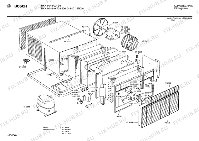 Схема №1 RKK6349 с изображением Штуцер Bosch 00019819