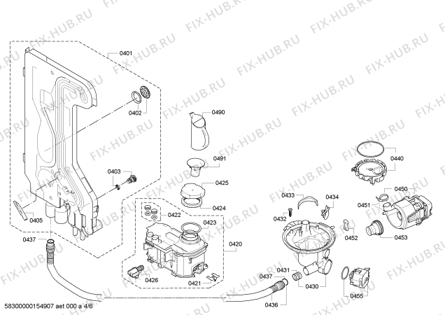 Схема №1 SN22E200TR с изображением Панель управления для посудомоечной машины Siemens 00740993