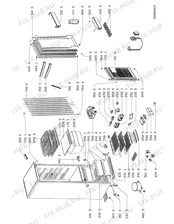 Схема №1 ARF 242/G с изображением Рамка для холодильника Whirlpool 481945819815