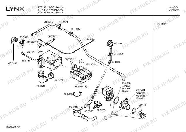 Схема №1 LT810R с изображением Направляющая для стиралки Bosch 00299801