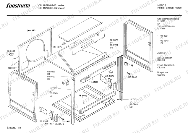 Схема №2 CH18220 CH1822 с изображением Переключатель для плиты (духовки) Bosch 00065936