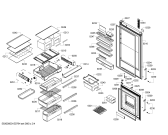 Схема №1 KGN49A03ME с изображением Дверь для холодильника Bosch 00247531