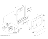 Схема №1 S51T65X5RU с изображением Передняя панель для посудомойки Bosch 00744712