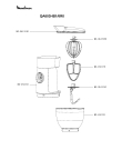 Схема №1 QA601H32/6R0 с изображением Чаша для кухонного измельчителя Moulinex MS-650196