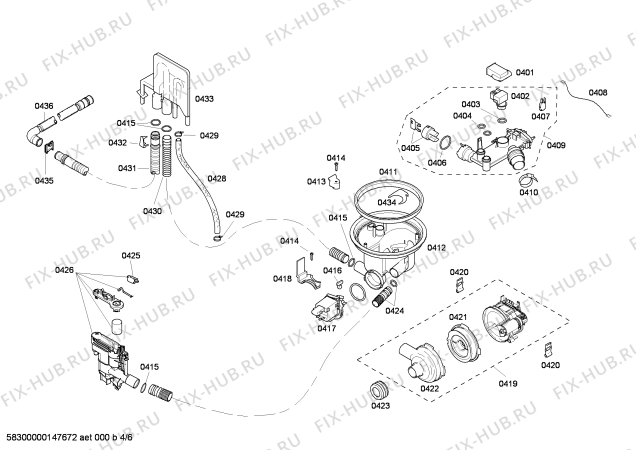 Схема №1 SHV43P13UC с изображением Набор кнопок для посудомойки Bosch 00618477