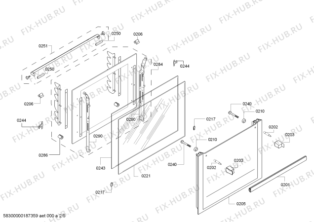 Взрыв-схема плиты (духовки) Bosch HBB74C350E H.BO.PY.C3D.IN.CARRO.B3/.X.E3_COT/ - Схема узла 02