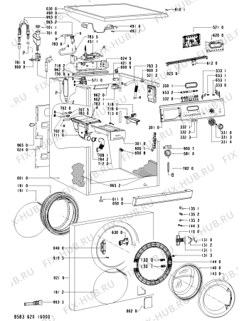 Схема №2 WA 9797 с изображением Декоративная панель для стиральной машины Whirlpool 481245311083