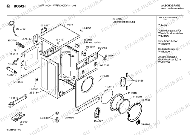 Схема №1 WFF1000IG WFF1000 с изображением Панель управления для стиральной машины Bosch 00353011