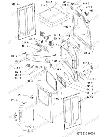 Схема №1 AWZ3303 (F090188) с изображением Руководство для стиральной машины Indesit C00371923
