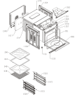 Схема №1 BO789S40X (472928, BO6CO4L1-42) с изображением Панель для духового шкафа Gorenje 438796