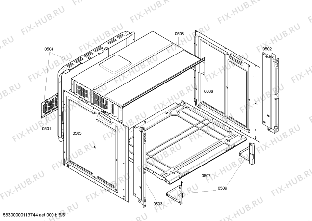 Схема №1 HB38R260 с изображением Фронтальное стекло для плиты (духовки) Siemens 00476349