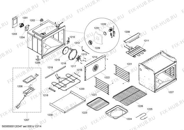 Схема №1 SEMW302BB с изображением Крышка для электропечи Bosch 00241941