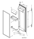 Схема №1 5MSF25N4FG с изображением Дверка для холодильной камеры Whirlpool 482000099691