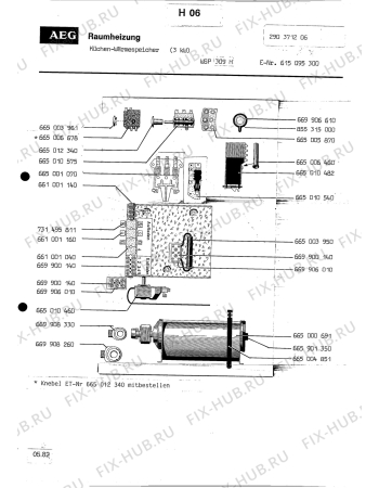 Взрыв-схема посудомоечной машины Aeg WAERMESP WSP 30H - Схема узла Section2