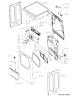 Схема №1 AWZ 2419 с изображением Декоративная панель для сушилки Whirlpool 481245214119