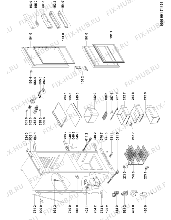 Схема №1 FW870IN1 (F090473) с изображением Инструкция по эксплуатации для холодильной камеры Indesit C00355395