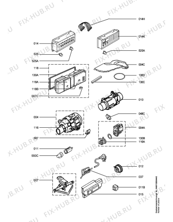 Схема №1 FAV86050U-M с изображением Микромодуль для посудомойки Aeg 973911236214012