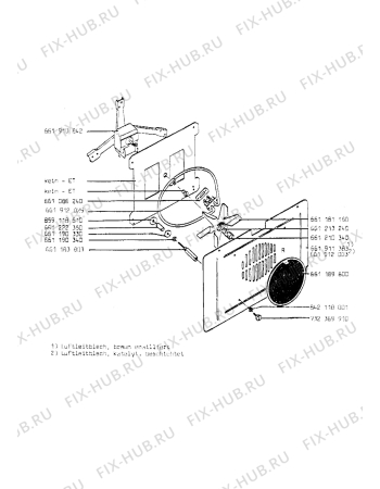 Взрыв-схема плиты (духовки) Aeg B600DG-SB - Схема узла Section 5