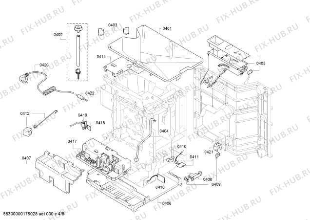 Схема №3 CMP250110C с изображением Контейнер для электрокофеварки Bosch 00746342