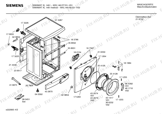 Схема №1 WFO2851DN Maxx Control WFO 2851 с изображением Модуль управления для стиралки Siemens 00432080