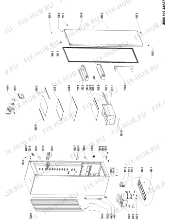 Схема №1 PRC 365 W A++ с изображением Микротермостат для холодильника Whirlpool 481010723534