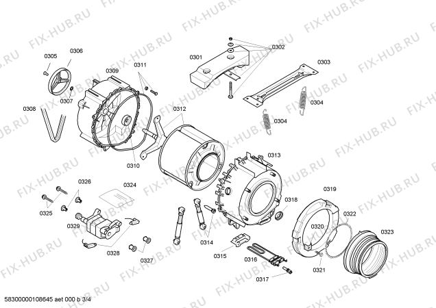 Схема №1 WM14A160 A14.16 с изображением Панель управления для стиралки Siemens 00444269