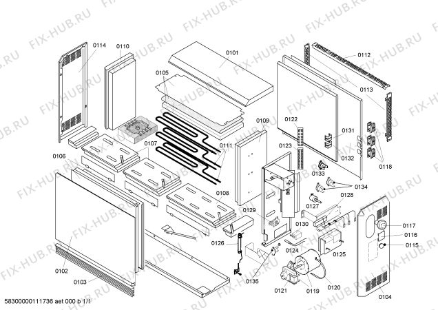 Схема №1 2NG3340-4 с изображением Изоляция для стиралки Bosch 00475800