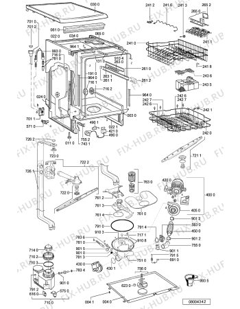 Схема №2 ADP AQUAFEEL с изображением Блок управления для электропосудомоечной машины Whirlpool 481221838324
