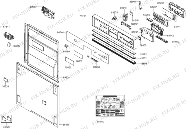 Взрыв-схема посудомоечной машины Gorenje GI64424XV (312750, PMS60I) - Схема узла 02