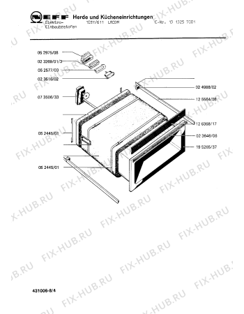Схема №1 1312041801 1076/211RCSM с изображением Уплотнитель для электропечи Bosch 00052030