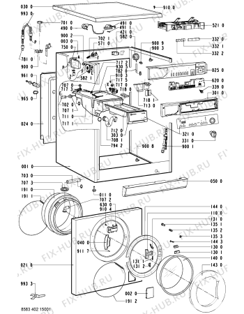 Схема №1 WA 8760-GB с изображением Декоративная панель для стиральной машины Whirlpool 481245210999