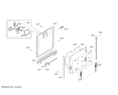 Схема №1 SN736X19ME с изображением Внешняя дверь для посудомойки Bosch 00778743