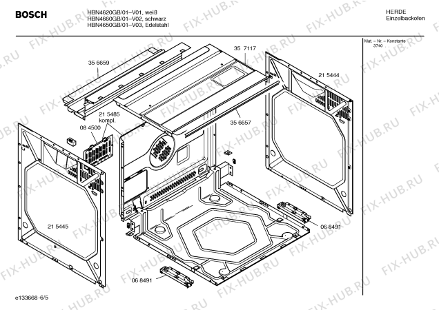 Схема №1 HBN4620GB с изображением Инструкция по эксплуатации для духового шкафа Bosch 00527564