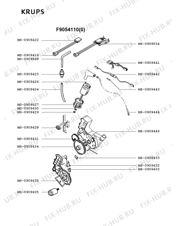 Схема №1 F9054210(0) с изображением Шланг для электрокофемашины Krups MS-0909418