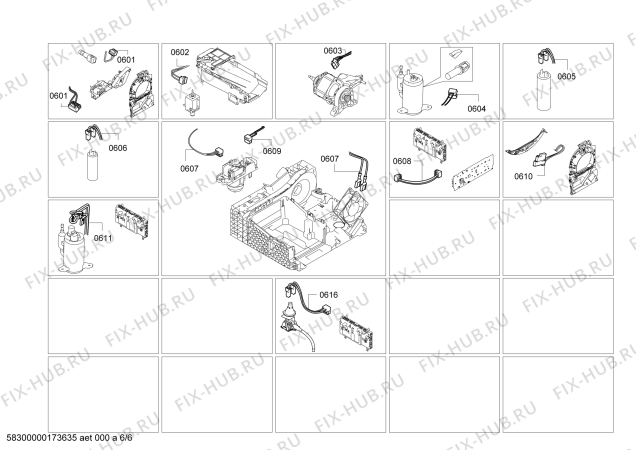 Взрыв-схема сушильной машины Bosch WTY87701CH HomeProfessional SelfCleaning Condenser - Схема узла 06