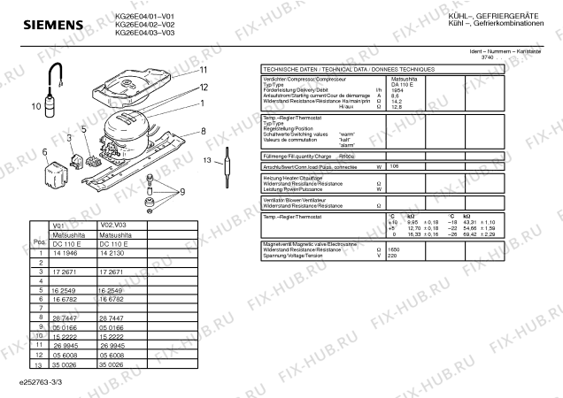 Схема №1 KG26EF3 с изображением Инструкция по эксплуатации для холодильника Siemens 00527145