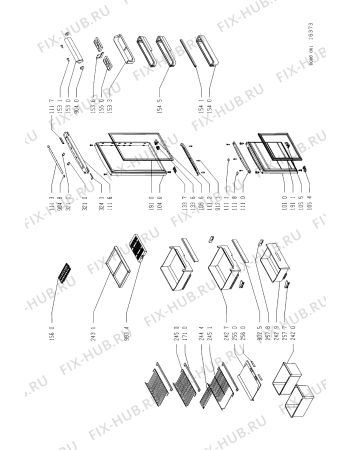 Схема №1 ART 828-1/G/WP/BS с изображением Фитинг для холодильника Whirlpool 481951012340
