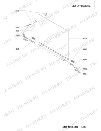 Схема №1 GMF7522IXL с изображением Холдер для духового шкафа Whirlpool 481010715974