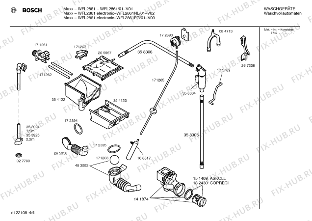 Схема №1 WFL2861FN Maxx WFL2861 с изображением Панель управления для стиралки Bosch 00366909